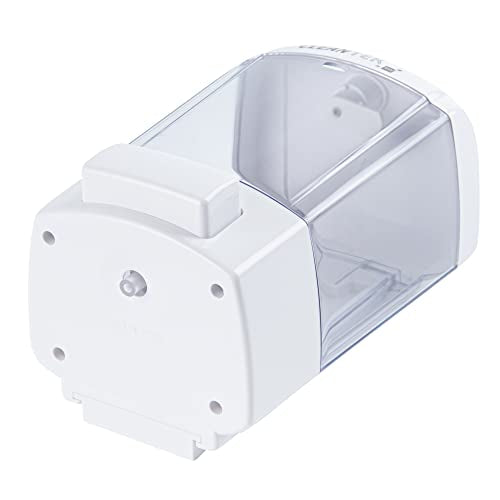 Restaurantware Clean Tek Professional 23.7 Ounce Manual Soap Dispenser 1 Wall-Mountable Soap Dispenser - With Security Key White Plastic Refillable Soap Dispenser Push Mechanism Transparent Tank - color: White