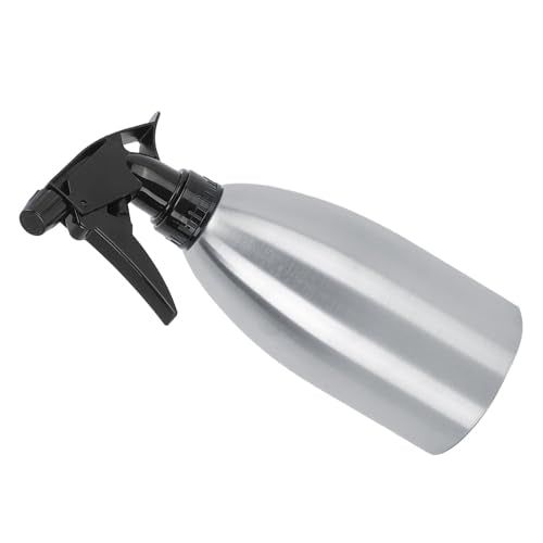500mL Stainless Steel Watering Spraying Bottle, Adjustable Nozzle Can, Ergonomic Handle for Gardening Kitchen Outdoor Cooking Dishwashing, with ABS Nozzle