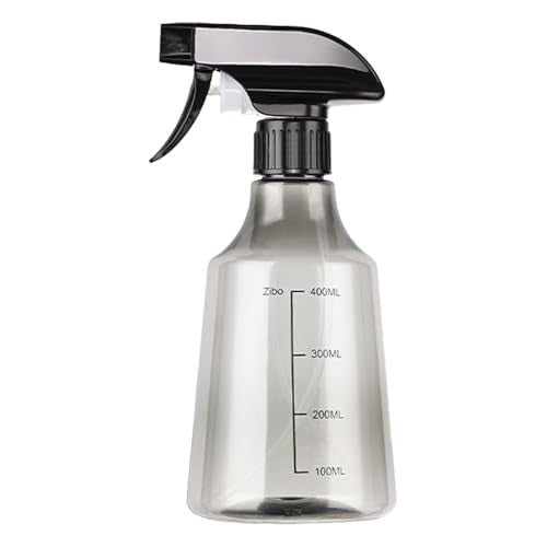 Spray Bottle, 500ml Refillable Sprayer Bottle with Adjustable Nozzle and 2 Modes, Empty Cleaning Solution Container, Mist/Stream,Thickened Version,Water Plants,for Cleaning Solutions, Oils, Hair, Cook - color: Gray