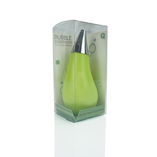 Kitchen Bathroom Counter top Squeezable Soap Dispensers Tear Drop Shape Bottle (Green, ~7oz) - color: Green, size: ~7oz