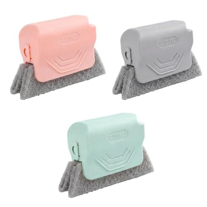 Magic Window Track Cleaner, 2025 Upgraded Handheld Cleaning Brush Set, for Window Slides Grooves, Tile Grout Lines, Shutter Slats, Car AC Vents & Narrow Gaps (Mix 3PCS) - color: Mix 3pcs