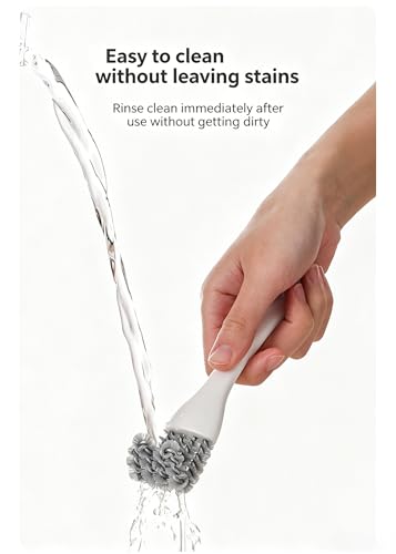 2 Pack Grill Cleaning Brush for BBQ Grill Grates, Kitchen Gap Cleaning Brush with Scraper, Detail Cleaning Tool for Stove Top, Sink, Oven Rack, Drain and Hard-to-Reach Areas