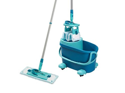 Leifheit Floor mop, Turquoise, 47 x 28 x 33 - style: Clean Twist M Ergo Mobile 2.0