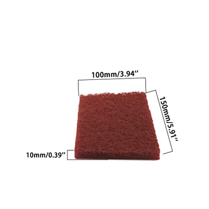 Heavy Duty Scour Pads, Non-Scratch Scrub Sponges, ULIFESTAR 5PCS Dish Scrubber Scouring Pads, Dual-Sided Reusable Household Scrub Pads for Dishes,Dish Cleaning Tool,Kitchen Scrubbers & Metal Grills - size: 150*100mm/5.9*3.94''320-400grits