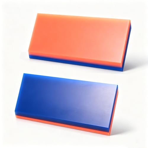 NEWISHTOOL 2 Pack Rubber Squeegee (5-Inch Replacement Blade, No Handle) | Window Tint Squeegee for Water Removal, Windshield Rear Back Glass Cleaning, PPF Installing and Window Film Application - size: 5-Inch Replacement Blade, No Handle