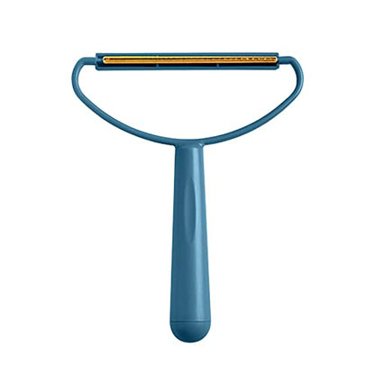 Carpet Scraper, Portable Lint Shaver, Lint Remover for Clothes Reusable, Lint Roller, Manual Double Sided Clothes Fuzz Shaver, Orange/Blue Practical Tool, 16.5x13.5x10cm(Azul) - color: Azul