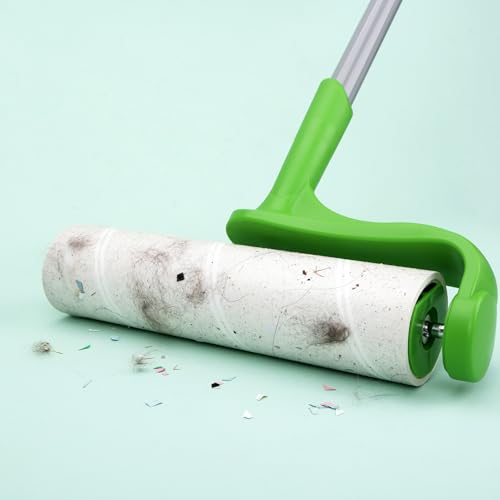 10 inch Ultra Sticky Mega Roller Refills for Evercare Layers Smart Design Large Lint Rollers 50% More Pickup Pet Hair Remover 60 Sheets Each Refill 6 Pack 360 Sheets Total - size: 10 inch