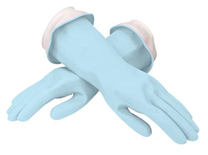 Casabella Waterblock Premium Gloves Aqua Blue, Large