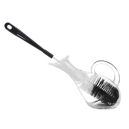 ALINK 3-Pack Long Black Bottle Cleaning Brush for Narrow Neck Beer/Wine/Flask/Thermos/Sport Well, Brewing Bottle Cleaner, 16 Inches - color: Black