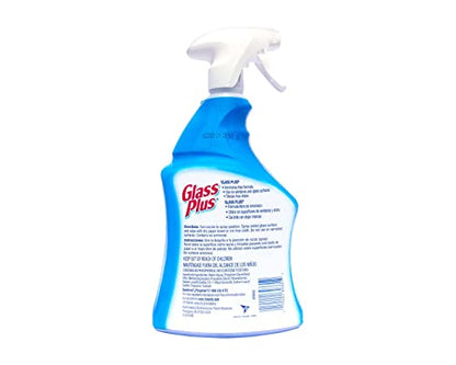 Glass Plus Glass Cleaner, 32 Fl Oz Bottle, Multi-Surface Glass Cleaner - size: 32 Fl Oz (Pack of 1)