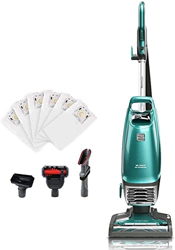 Kenmore Intuition Bagged Upright Vacuum Lift-Up Carpet Cleaner 2-Motor Power Suction with HEPA Filter, 3-in-1 Combination Tool, HandiMate for Floor, Pet Hair, Green - color: Green