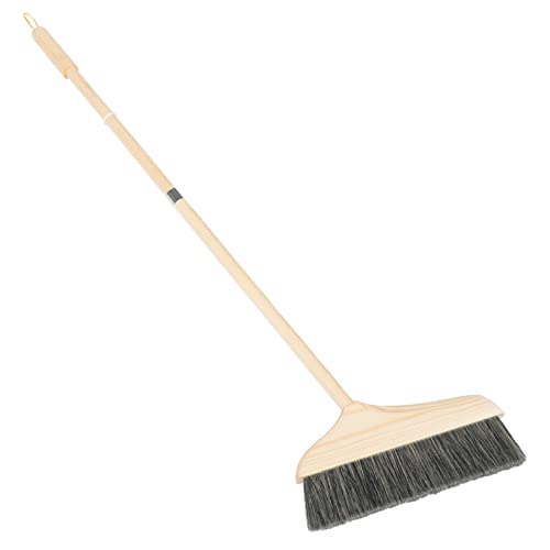 Soft Bristle Floor Sweeper Long Handle Broom for Indoor Cleaning Detachable Portable Dust Brush for Kitchen Hardwood Carpet - color: As Shown