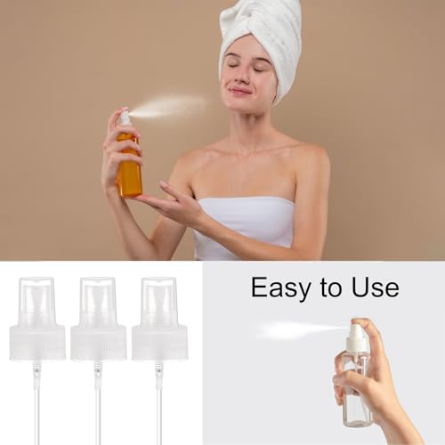 uxcell Spray Top 12Pcs 28/410 Plastic Fine Mist Reusable Replacement Clear | Spray Bottle Pump Plastic Top Reusable Replacement for Cosmetic Perfume and Body Sprays Bottle - color: Clear, size: 28/410