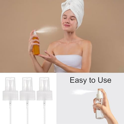uxcell Spray Top 12Pcs 28/410 Plastic Fine Mist Reusable Replacement Clear | Spray Bottle Pump Plastic Top Reusable Replacement for Cosmetic Perfume and Body Sprays Bottle - color: Clear, size: 28/410