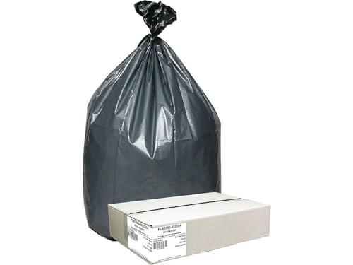 Platinum Plus PLA3350 Trash Can Liners,Hvy-Duty,33Gal,1.35mil,33-Inch x40-Inch,50/CT,SR/BK