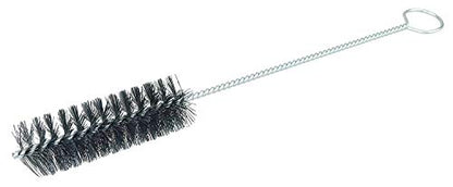 Weiler 44114 13" Length, 1-1/4" Diameter, 5/32" Stem Diameter, Straight Black Nylon Fill, Power And Hand Nylon Tube Brush With Loop Handle - size: 1-1/4", style: Pack of 1
