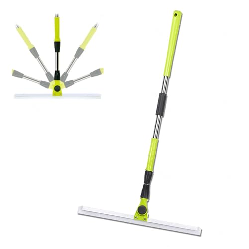 Floor Squeegee for Concrete Floor, with 51 Long Handle Air Broom as Seen on Tv, Rubber Broom for Pet Hair for Smooth Floors,Rugs,Windows,Small:35×130cm - size: Small:35×130cm