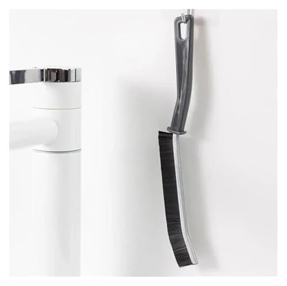 Cleaner Brushes for Shower Floor Line, Hard Wearing Grout Gap Cleaning Brush Kitchen Toilet Tile Joints Dead Angle Hard Bristle(Black- 2PC) - color: Black- 2pc