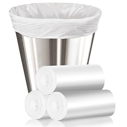 105 Count Small Trash Bags, 4 Gallon Garbage Can Liners - Unscented Wastebasket Clear Trash Bags for Bathroom, Kitchen, Bedroom, Cleaning Supplies (15 Liter) - size: 1 Count (Pack of 105), style: 4 Gallon