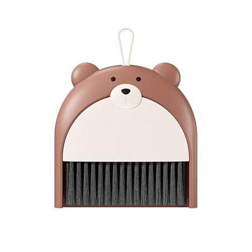 Mini Broom and Dustpan Set Cute Portable Hand Broom and Dustpan Small Dust Pan for Tabletop Debris Lightweight Dustpan for Small Space Cleaning