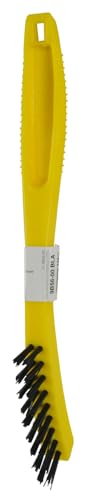 Rubbermaid Commercial Products Tile and Grout Brush, Black, Cleaning Scrubbing Brush, Multi-Surface for Grout, Bathrooms, Kitchens, Countertops, 8.5" (Pack of 2) - size: 8.5" (Pack of 2)