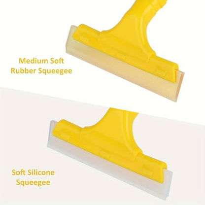 2 PCS Silicone Squeegee, Water Wiper Car Window Water Blade Multi-Function Silicone Scraper for Car Windshield Window Mirror Glass Door