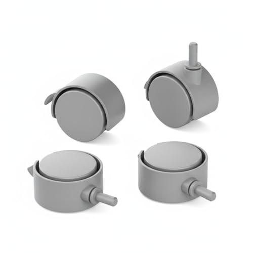 4-Pack 360° Swivel Replacement Wheels for RinseWise Mop Bucket, Universal Plastic Caster Set with 2 Locking Wheels, Easy-Roll Mop Bucket Accessories