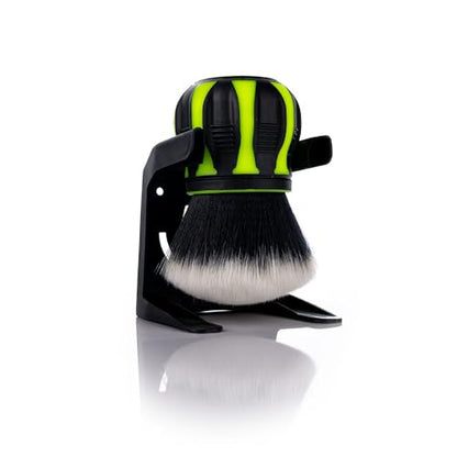 Detail Factory - Curveball XL Synthetic Brush - Ultra Soft Bristles, Comes with Storage Rack, Covers Large Area Inside or Outside Vehicles - Octane Ectoplasm - color: Black/Lime