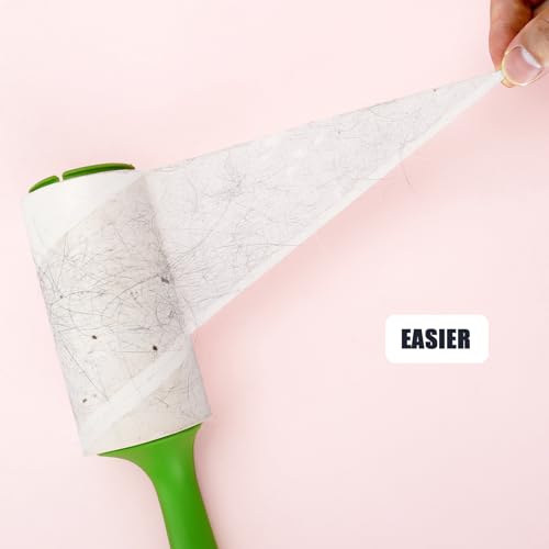 4.6 inch Giant Lint Roller Refills Only for Evercare Giant Lint Rollers and T Handle Pet Hair Roller, 50% More Pickup, 60 Sheets per Refill, 6 Pack, 360 Sheets Total - size: 4.6 inch