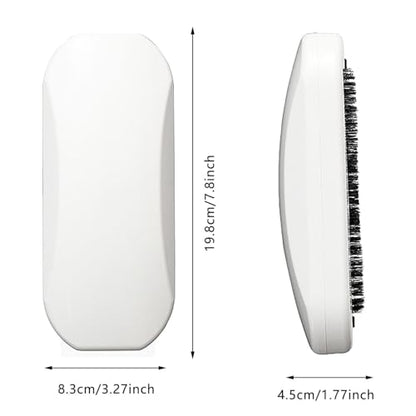 Function Handheld Table Crumb Sweeper, Portable Pet Hair & Crumb Remover Brush, Fabric & Upholstery Cleaning Brush, Lint Remover for Couch, Sofa & Pet Hair (White) - color: White
