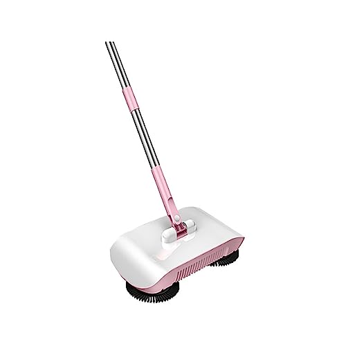 ERICAT Upgrade Floor Sweeper, Push-Type Sweeping Machine with Handle, Ergonomic Design, Low Noise and Non-Electric, Spiral Deep Cleaning System and Easy Assembly, for Couch, Clothes Or Rugs