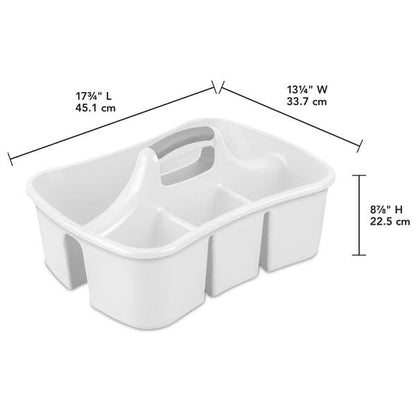 STERILITE 15888006 Divided Ultra Caddy, White
