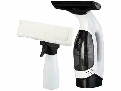 Window Vacuum Squeegee Cordless, Handheld Window Vac with Multi-Purpose Spray Bottle & Microfiber Cloth, Electric Cleaning Tool for Windows, Mirror, Countertop