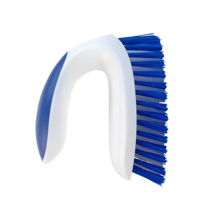 CELOX Stiff Bristle Brush for Cleaning, Hard Bristle Brush for Carpet Cleaning, Blue