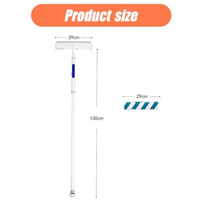 AIIONP 2024 New Dual Side Mist Retractable Window Cleaner, 3 In 1 Household Squeegee, 13 Inch by 51.2 Inch, Modern Glass Cleaning Tool, Window Spray Cleaning Brush, With 1 Microfiber Cloth - color: With 1 Microfiber Cloth