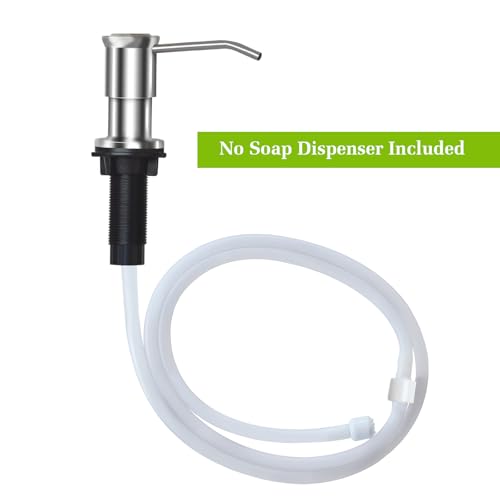 Sink Soap Dispenser Extension Tube Kit with Check Valve, 47" Under Sink Soap Dispenser Hose for Kitchen, Suitable for Most Dish Soap Containers, No More Refills The Little Bottle Again (1 Pack) - size: 1 Pack