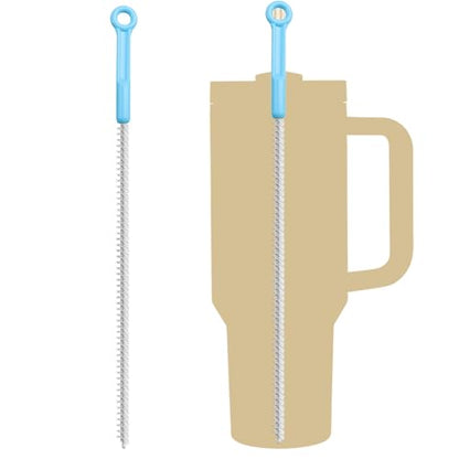 Heavy-Duty Straw Cleaner Brush Pro Set – 2 Pack, 12-Inch Length, 8mm/0.31inch Width, Full Coverage Bristles, Ergonomic Grip Handle