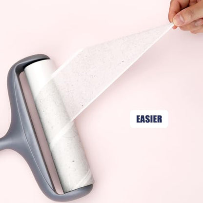 8 inch Large Surface Lint Roller Refills for Scotch-Brite 50% Stickier Large Lint Roller, Works Great On Pet Hair, 60 Sheets per Refill, Pack of 6, 360 Sheets Total - size: 8 inch