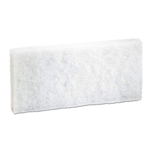 Boardwalk PAD 401 BWK401 Light-Duty White Pad, 4" x 10" (Pack of 20)