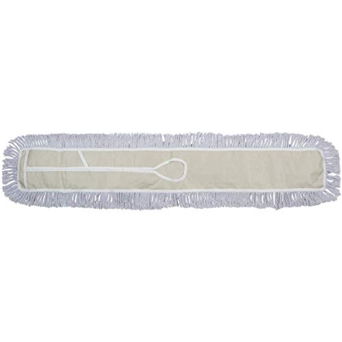48 Inch Commercial Dust Mop Replacement Head – Reusable Cotton Dust Mop Refill for Floor Cleaning and Janitorial Use - size: 48x5 Inch (Pack of 1)