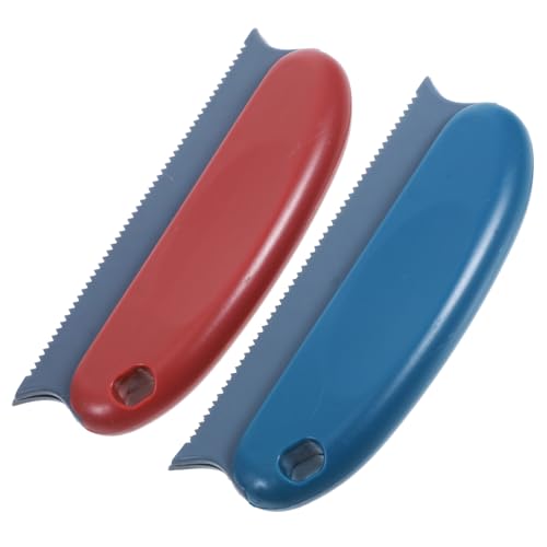 2pcs Tool for Furniture and Carpets Portable Carpet Scraper and Rake for Effortless Lint and Hair Removal from Rugs and Clothing Brick