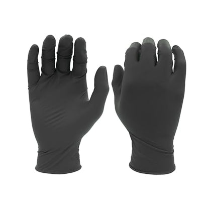 SHOWA 7700PFT Sustainable EBT Latex-Free, Powder-Free, Accelerator-Free, Nitrile Disposable Single Use Safety Gloves, 4 Mil, 9.5" Length, X-Large (1 Box/50 Gloves) - size: X-Large