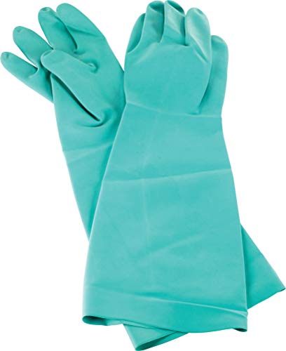 San Jamar 19NU-L Nitrile Elbow-Length Dishwashing Glove, Large (1 Pair) - color: Green, size: Large