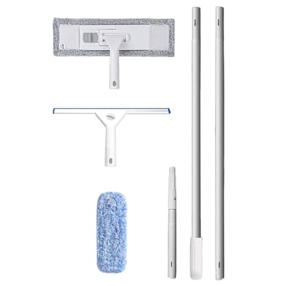 Window Cleaning Tools Professional Cleaner Window Washing Kit with Extension Pole High-Rise Windows Commercial Window Squeegee High-Altitude Exterior Wall Cleaning Tool - size: 1040cm/34ft