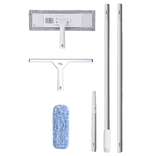 Window Cleaning Tools Professional Cleaner Window Washing Kit with Extension Pole High-Rise Windows Commercial Window Squeegee High-Altitude Exterior Wall Cleaning Tool - size: 1220cm/40ft