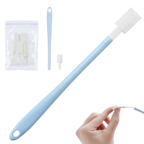 50 Spare Heads Disposable Toilet Brush Set, Crevice Cleaning for Appliances Doors Windows