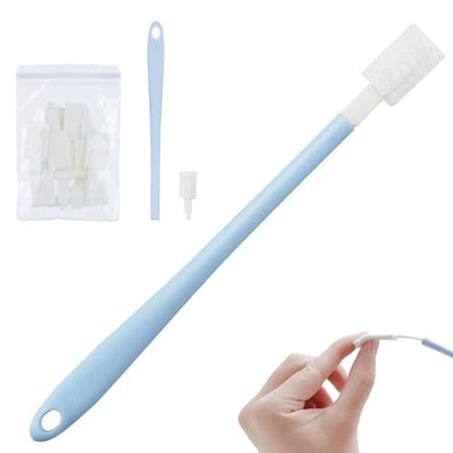 50 Spare Heads Disposable Toilet Brush Set, Crevice Cleaning for Appliances Doors Windows