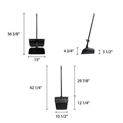 Thunder Group PLDP345 Lobby Dust Pan 13" Easy-Grip Handle