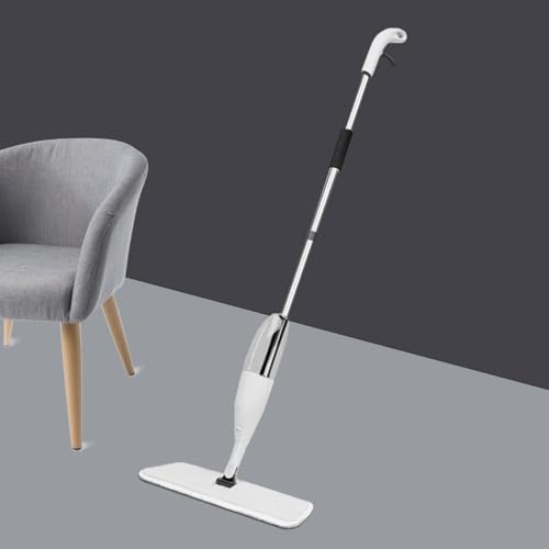 Heavy Duty Spray Mop for Floor Cleaning, Wet/Dry Use, Long Handle Flat Mop with Sprayer with Refillable Spray Bottle for Any Floor, Reusable Microfiber Pads