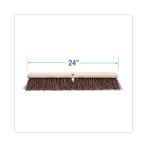 Boardwalk 20124 Floor Brush Head, 3 1/4-Inch Natural Palmyra Fiber, 24-Inch